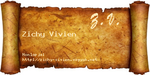 Zichy Vivien névjegykártya